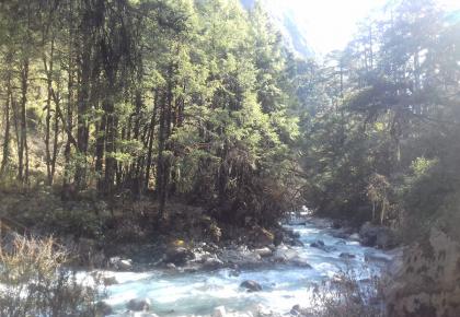 way to langtang